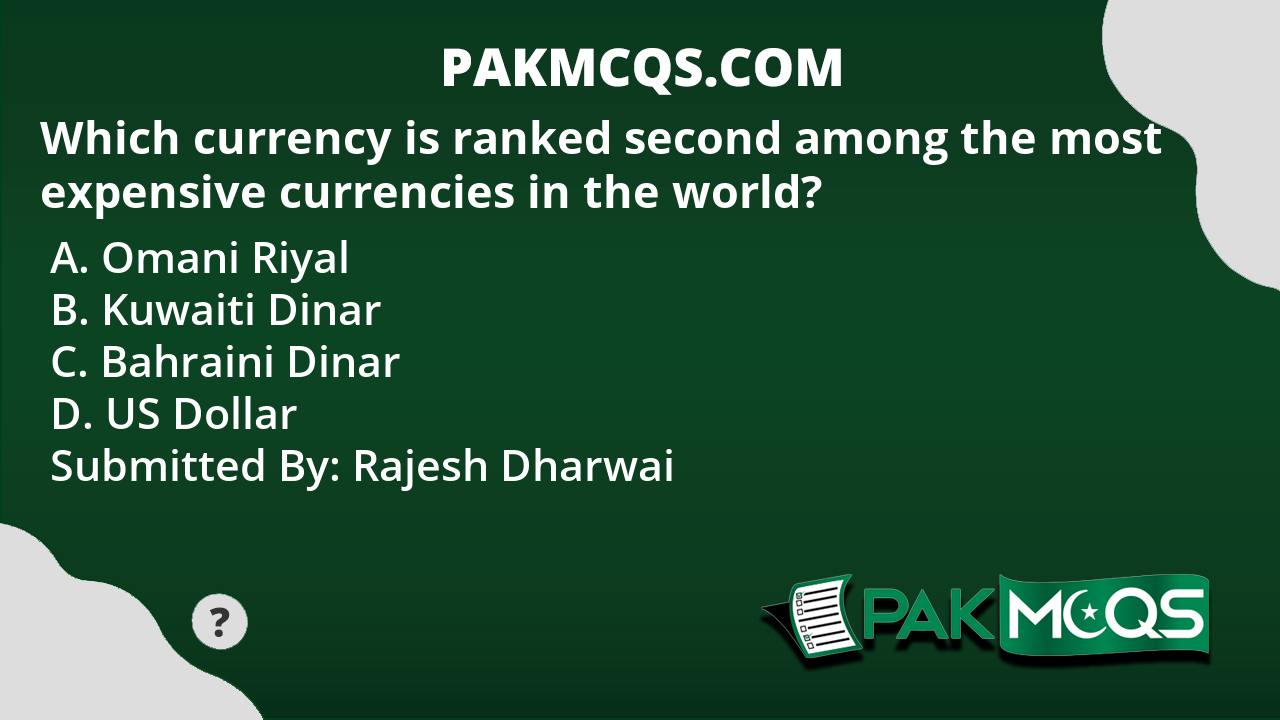 Which currency is ranked second among the most expensive currencies in