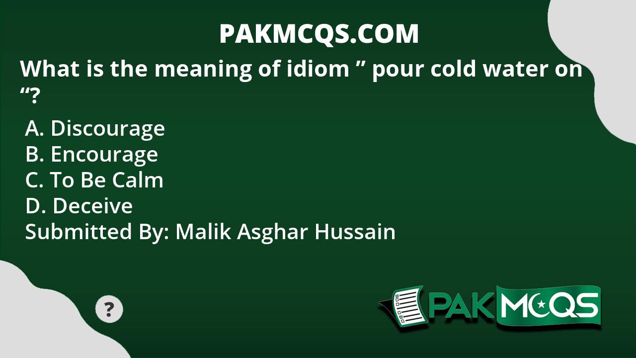 Pour Cold Water On Idiom Meaning In Hindi