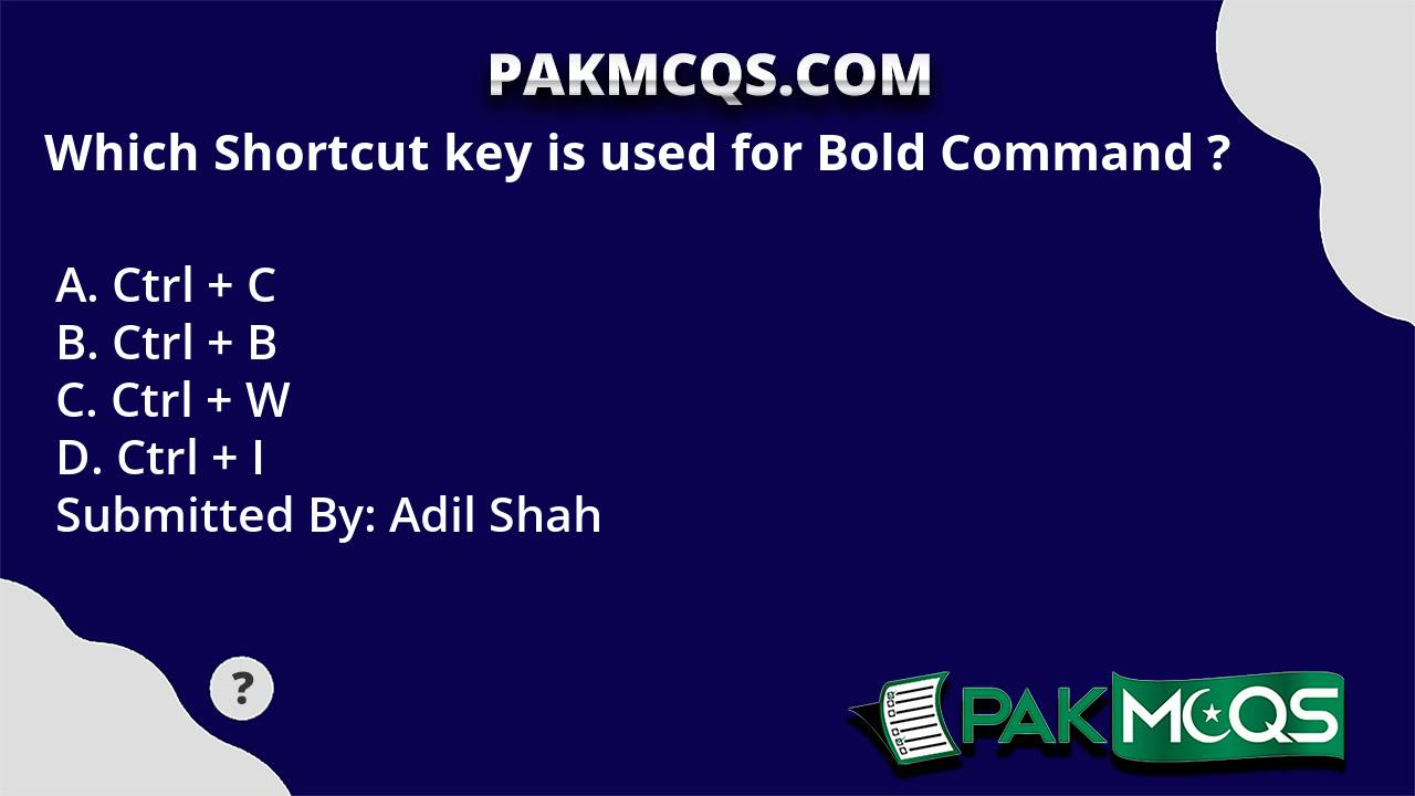  Shortcut Key Bold Command  
