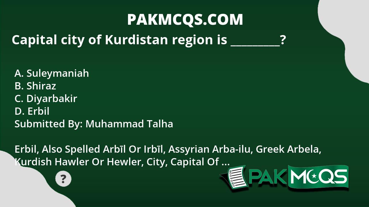 Capital City Kurdistan Region  