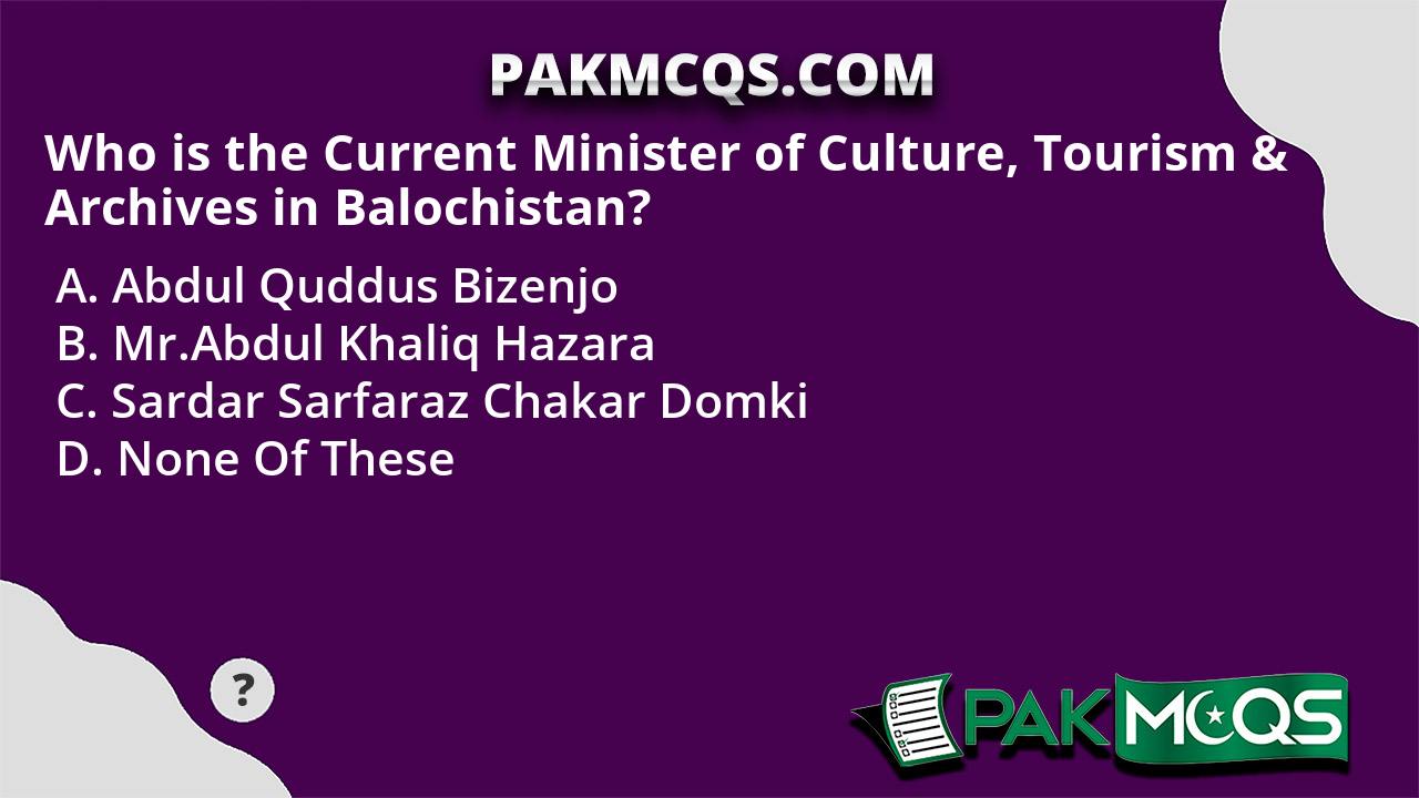 culture and tourism department balochistan
