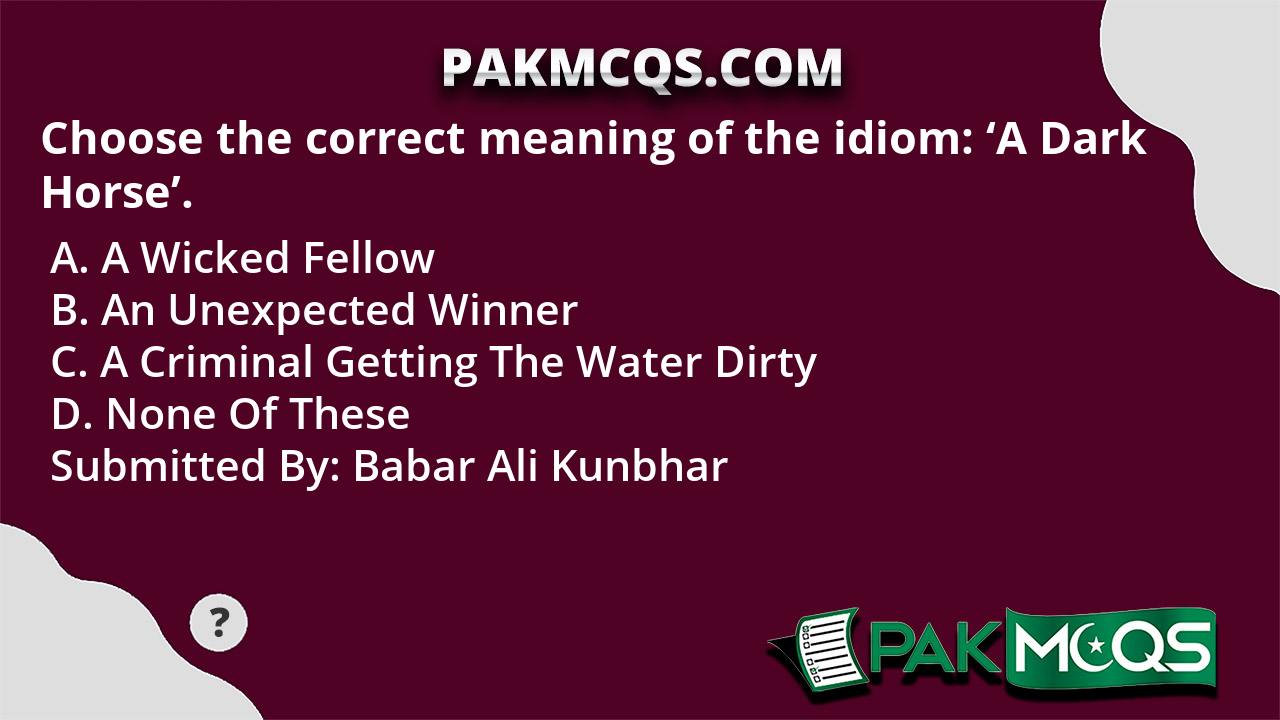 choose-the-correct-meaning-of-the-idiom-a-dark-horse-pakmcqs