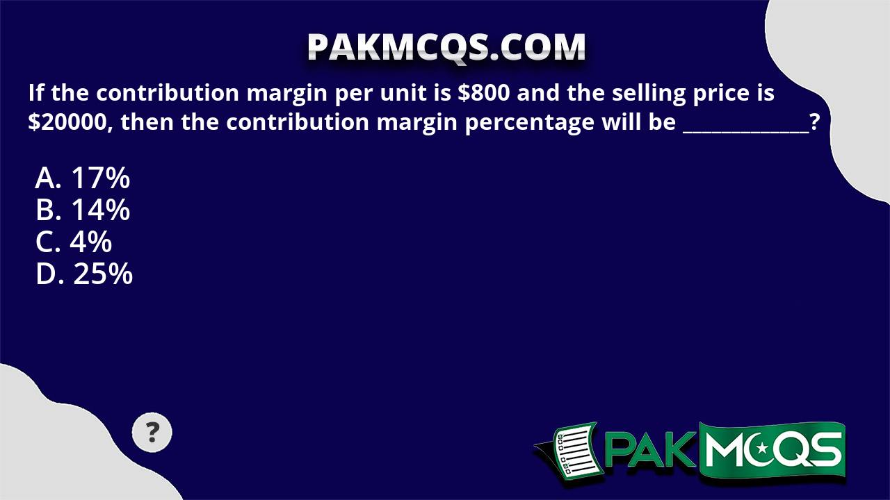 contribution margin percentage