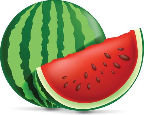 What pigment is responsible for the red color inside a watermelon?